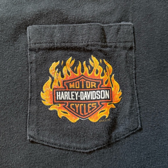1988 Harley-Davidson Single Stitch Vintage Pocket T-Shirt - Picture 2 of 15